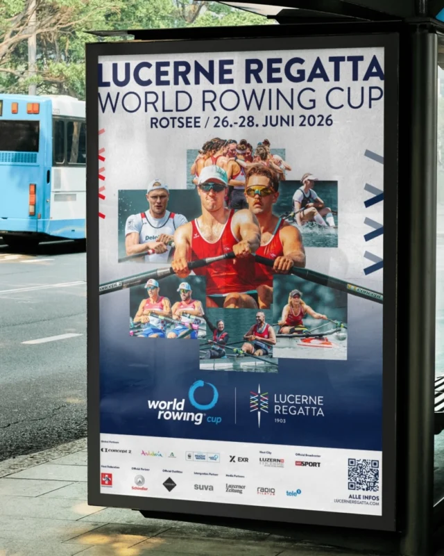 Here it is, the Event Poster 2026! Coming soon all across Switzerland. Just around 3 months to go until the LUCERNE REGATTA 2026 from June 26 to 28. Get your tickets now!

📸: @tobil_photography / @jerome.photo / @jeanmiphotographies / @frankleloire / @shotbyulysse

#lucerneregatta #rowing #rotsee #lucerne #lucerne2027